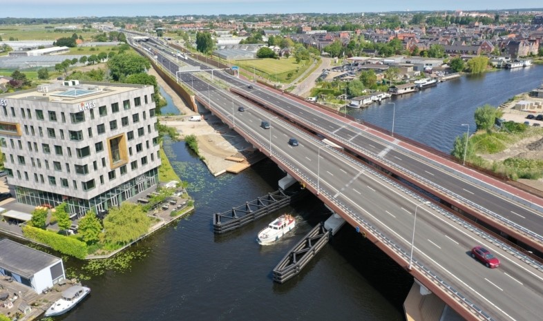 N206 brug en wegtracé